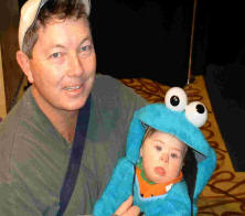Topher and Dad at Sesame Place